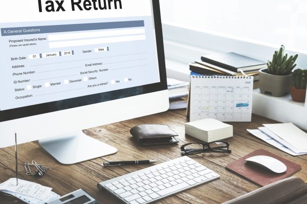 Tax Return Financial Form Concept Personal Tax Return Accountant